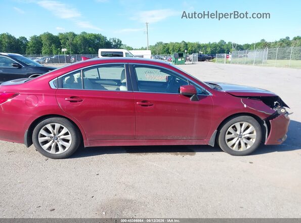 4S3BNAC68H3033810 2017 SUBARU LEGACY Red Rear interior view