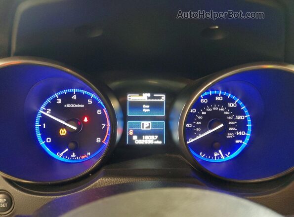 4S3BNAC68J3012154 2018 SUBARU LEGACY Blue Вид щитка приладів