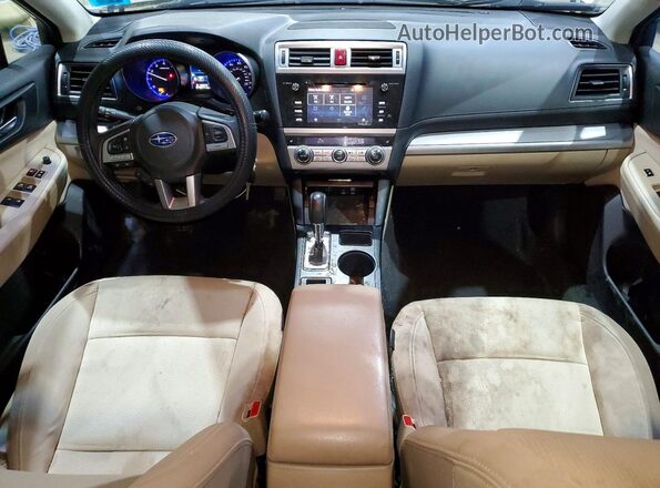 4S3BNAC69H3052057 2017 SUBARU LEGACY Beige Вид панелі приладів