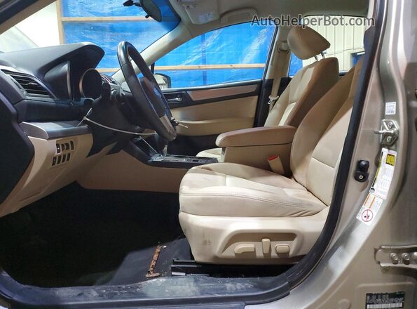 4S3BNAC69H3052057 2017 SUBARU LEGACY Beige Вид салону спереду