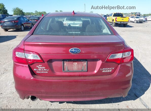 4S3BNAD60H3032469 2017 SUBARU LEGACY Red 