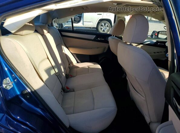 4S3BNAD63H3048567 2017 SUBARU LEGACY Blue Вид задніх сидінь