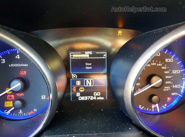 4S3BNAD63H3048567 2017 SUBARU LEGACY Blue Вид щитка приладів