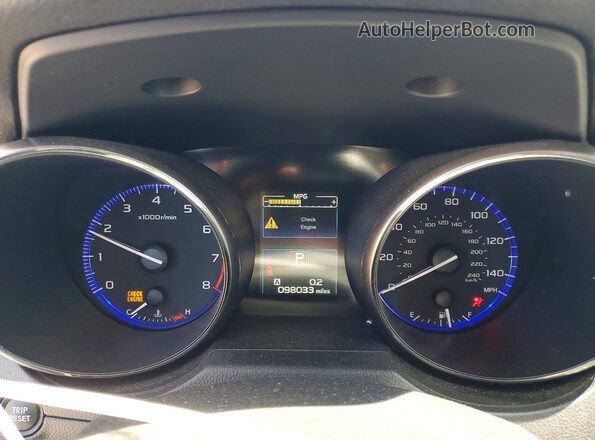 4S3BNAD65G3059326 2016 SUBARU LEGACY Gold Вид щитка приладів