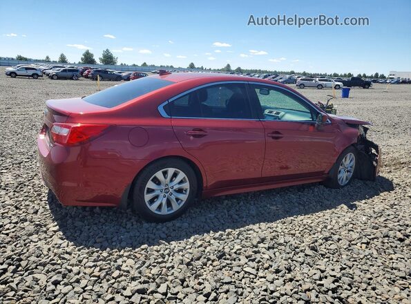4S3BNAD6XG3050329 2016 SUBARU LEGACY Red Задня права чверть