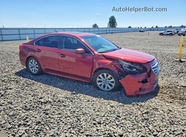 4S3BNAD6XG3050329 2016 SUBARU LEGACY Red Передня права чверть