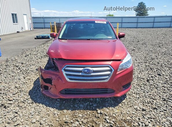 4S3BNAD6XG3050329 2016 SUBARU LEGACY Red Вид спереду