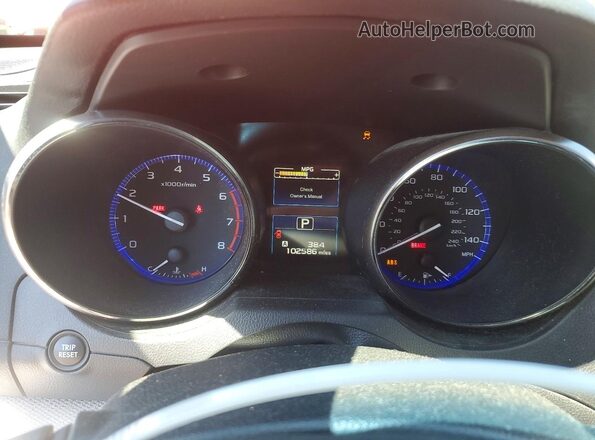 4S3BNAD6XG3050329 2016 SUBARU LEGACY Red Вид щитка приладів