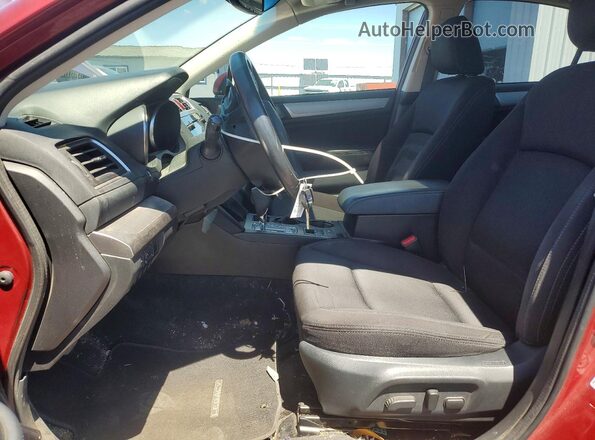 4S3BNAD6XG3050329 2016 SUBARU LEGACY Red Вид салону спереду
