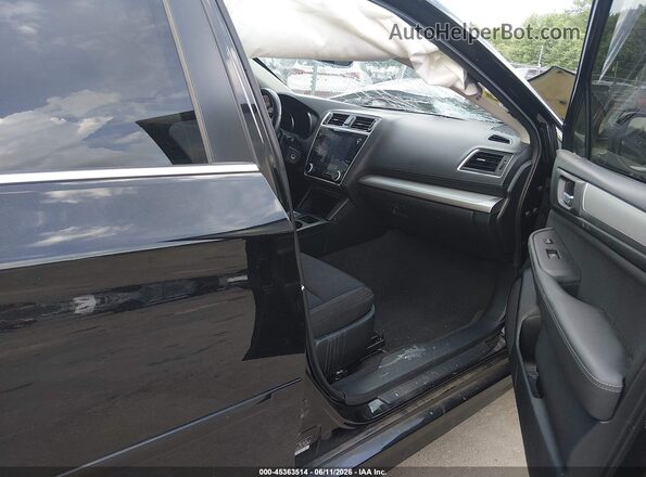 4S3BNAF65K3023643 2019 SUBARU LEGACY Black წინა სალონის ხედი