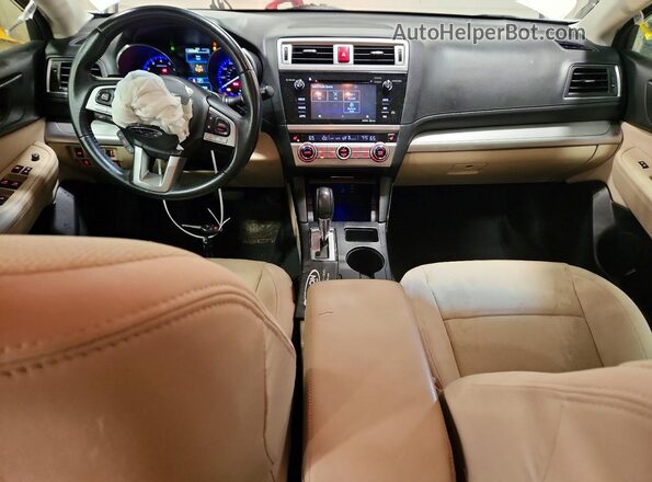 4S3BNAF66H3025619 2017 SUBARU LEGACY Белый Вид панели приборов