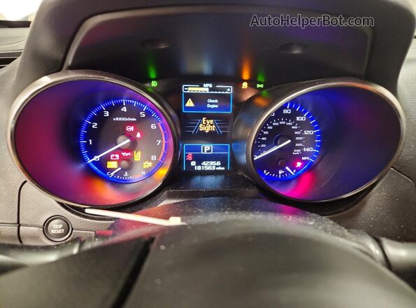 4S3BNAF66H3025619 2017 SUBARU LEGACY Белый Вид щитка приборов