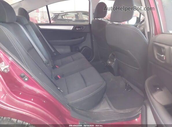 4S3BNAF66J3045343 2018 SUBARU LEGACY Red Widok naklejki z numerem VIN
