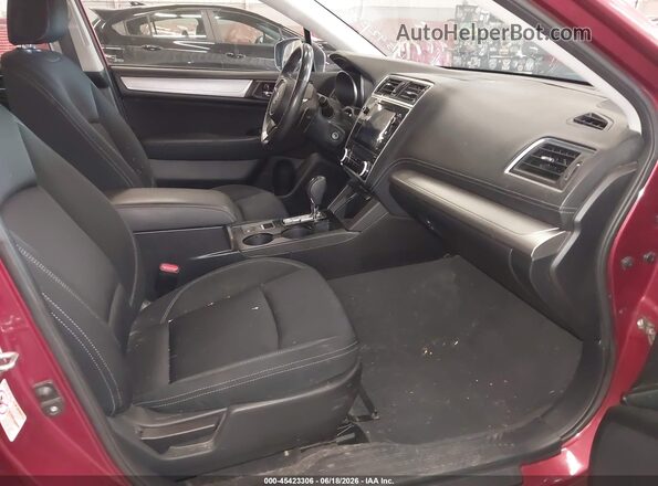 4S3BNAF66J3045343 2018 SUBARU LEGACY Red Widok wnętrza z przodu