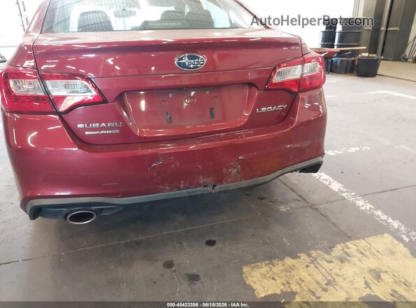 4S3BNAF66J3045343 2018 SUBARU LEGACY Red Widok z przodu
