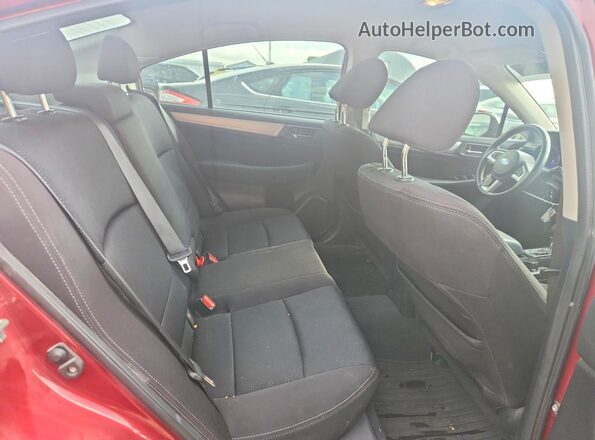 4S3BNAF67H3056958 2017 SUBARU LEGACY Burgundy Вид задніх сидінь