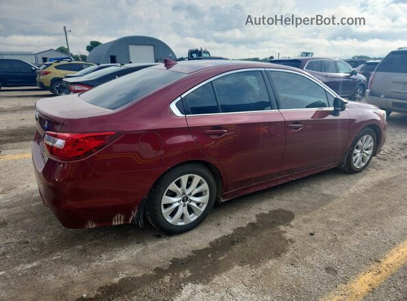 4S3BNAF67H3056958 2017 SUBARU LEGACY Burgundy Задня права чверть