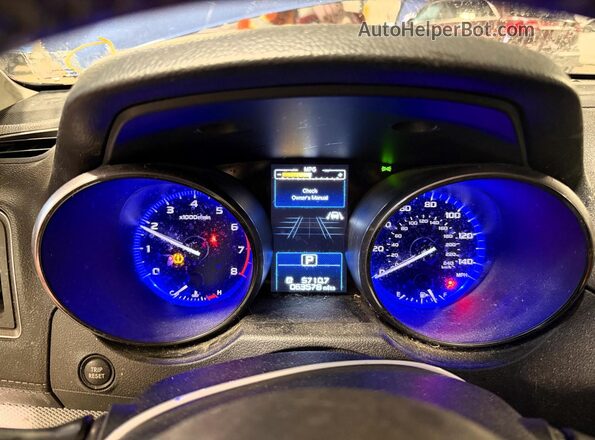 4S3BNAF67K3025104 2019 SUBARU LEGACY Blue Widok zestawu wskaźników