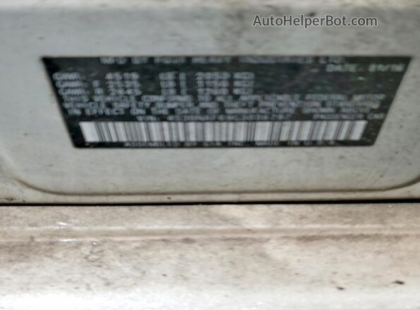 4S3BNAF69G3038797 2016 SUBARU LEGACY White ძრავის განყოფილების ხედი