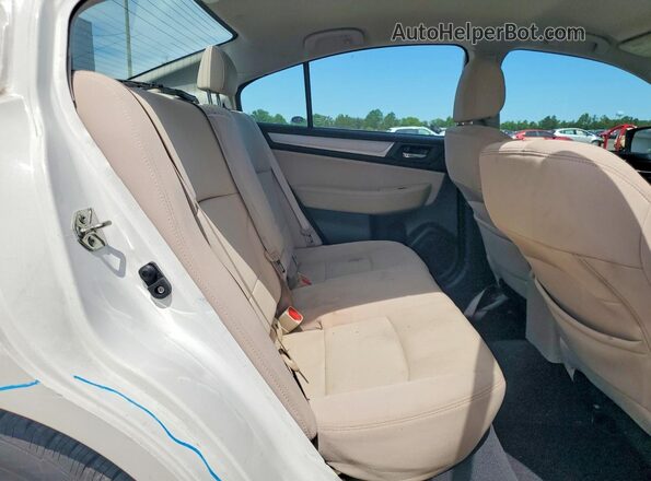 4S3BNAF69H3002738 2017 SUBARU LEGACY White Rear seats view