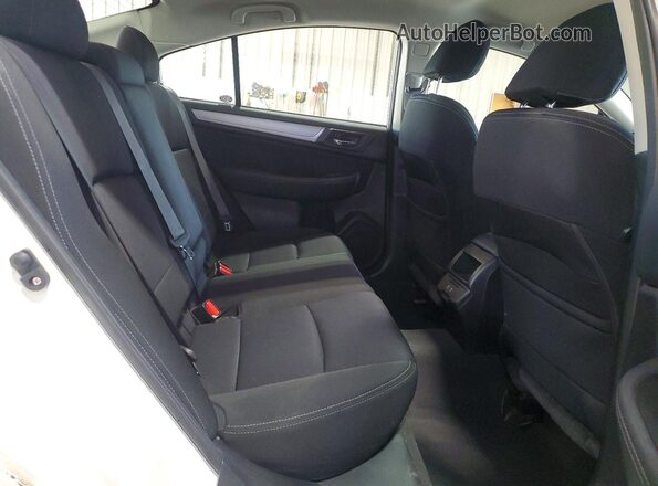 4S3BNAF69K3010538 2019 SUBARU LEGACY Белый Вид задних сидений