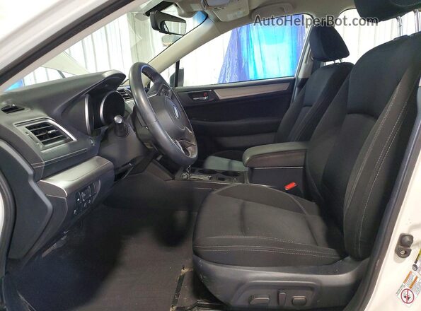 4S3BNAF69K3010538 2019 SUBARU LEGACY Белый Вид салона спереди