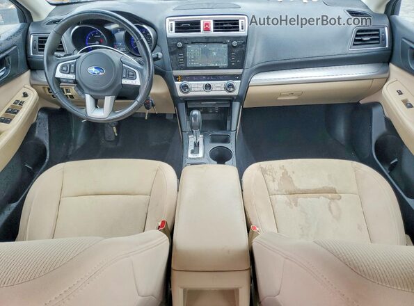 4S3BNAH63H3002862 2017 SUBARU LEGACY Синий Вид панели приборов