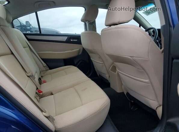 4S3BNAH63H3002862 2017 SUBARU LEGACY Синий Вид задних сидений