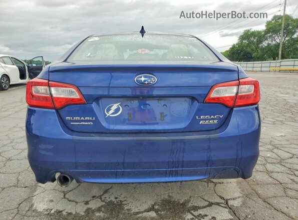 4S3BNAH63H3002862 2017 SUBARU LEGACY Синий Вид сзади