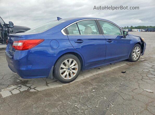 4S3BNAH63H3002862 2017 SUBARU LEGACY Синий Задняя правая четверть