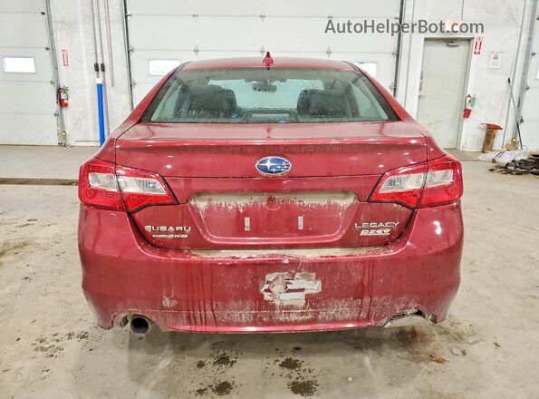 4S3BNAH68H3043469 2017 SUBARU LEGACY Red Rear view