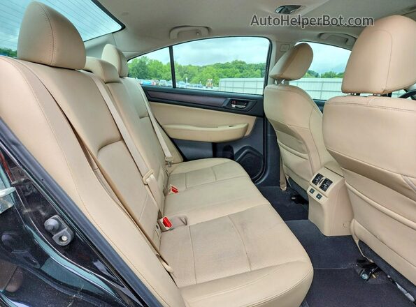 4S3BNAL63G3051162 2016 SUBARU LEGACY Black Rear seats view