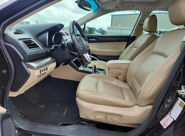 4S3BNAL63G3051162 2016 SUBARU LEGACY Black Front interior view