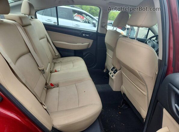 4S3BNAL69G3017470 2016 SUBARU LEGACY Red Հետևի նստատեղերի տեսք