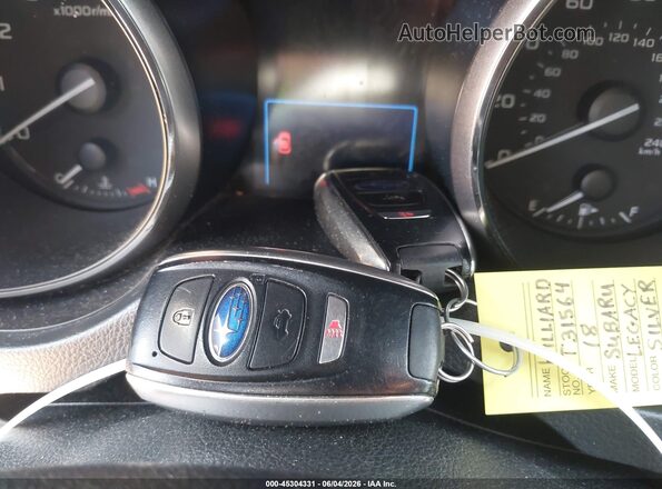 4S3BNAN61J3036454 2018 SUBARU LEGACY Silver წინა პანელის ხედი