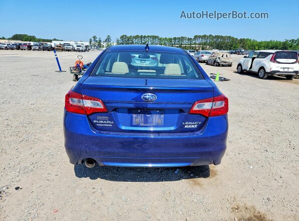 4S3BNAN62G3050226 2016 SUBARU LEGACY Blue Rear view