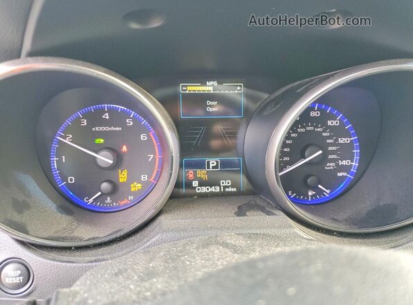4S3BNAN64K3029032 2019 SUBARU LEGACY Blue ხელსაწყოთა პანელის ხედი