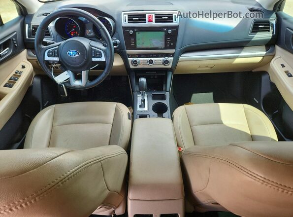 4S3BNAN65H3068172 2017 SUBARU LEGACY Бежевый Вид панели приборов