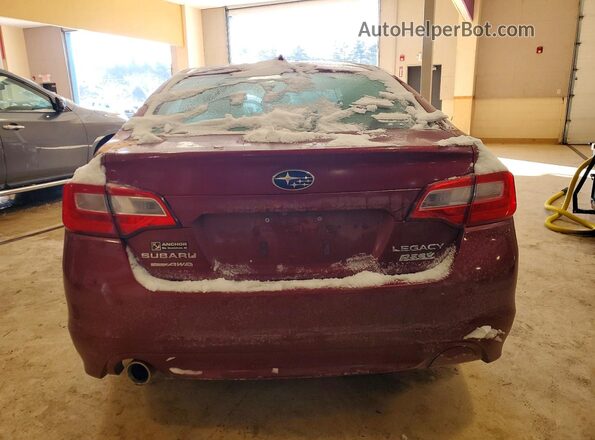 4S3BNAN66H3036508 2017 SUBARU LEGACY Burgundy Rear view