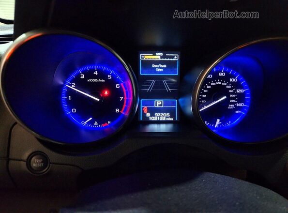 4S3BNAN68H3036154 2017 SUBARU LEGACY Синий Вид щитка приборов
