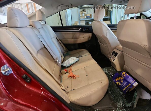 4S3BNAN69J3009552 2018 SUBARU LEGACY Burgundy Vista de los asientos traseros