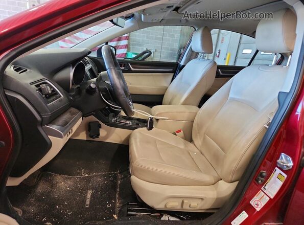 4S3BNAN69J3009552 2018 SUBARU LEGACY Burgundy Vista interior delantera