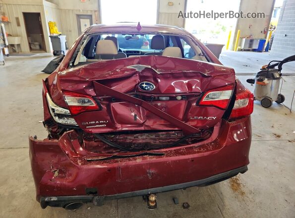 4S3BNAN69J3009552 2018 SUBARU LEGACY Burgundy Vista trasera