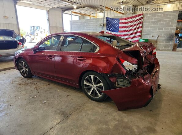 4S3BNAN69J3009552 2018 SUBARU LEGACY Burgundy Trasero izquierdo