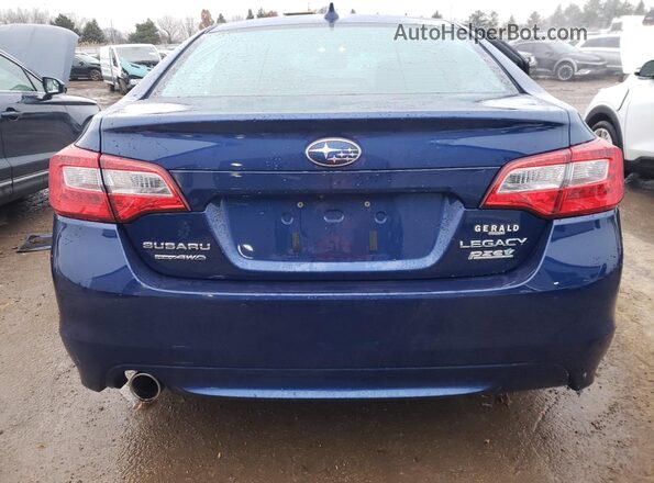 4S3BNAS66H3013783 2017 SUBARU LEGACY Blue უკანა ხედი