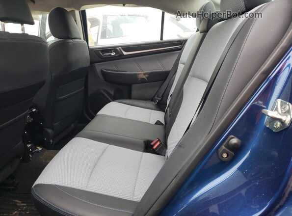 4S3BNAS66H3013783 2017 SUBARU LEGACY Blue უკანა სავარძლების ხედი
