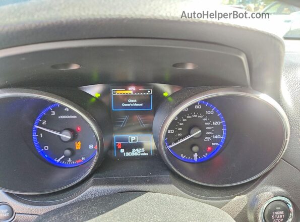 4S3BNAS69H3015592 2017 SUBARU LEGACY Gray Вид щитка приладів
