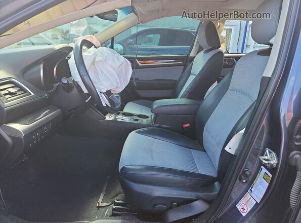 4S3BNAS69H3015592 2017 SUBARU LEGACY Gray Вид салону спереду
