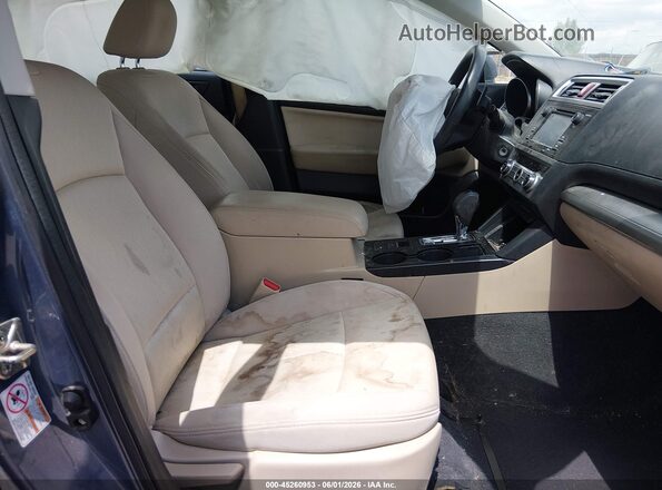 4S3BNBA62G3060797 2016 SUBARU LEGACY Blue Вид салону спереду
