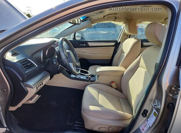 4S3BNBC66G3008229 2016 SUBARU LEGACY Серебряный Вид салона спереди